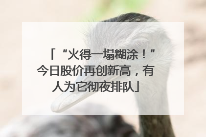 “火得一塌糊涂！”今日股价再创新高，有人为它彻夜排队