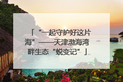 “一起守护好这片海”——天津渤海湾畔生态“蜕变记”