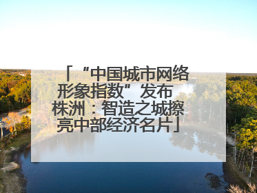 “中国城市网络形象指数”发布 株洲：智造之城擦亮中部经济名片