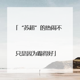“苏超”的热闹不只是因为踢得好