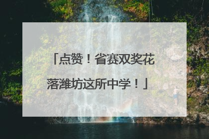 点赞！省赛双奖花落潍坊这所中学！