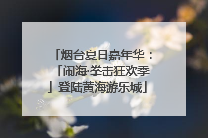 烟台夏日嘉年华：「闹海·拳击狂欢季」登陆黄海游乐城
