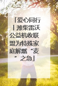 爱心同行丨潍柴雷沃公益机收联盟为特殊家庭解燃“麦”之急