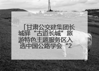 甘肃公交建集团长城驿“古道长城”旅游特色主题服务区入选中国公路学会“2025年度交通与旅游融合创新项目”