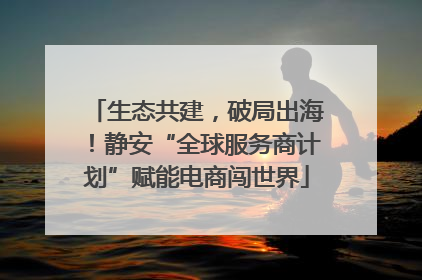 生态共建，破局出海！静安“全球服务商计划”赋能电商闯世界