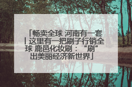 畅卖全球 河南有一套丨这里有一把刷子行销全球 鹿邑化妆刷：“刷”出美丽经济新世界