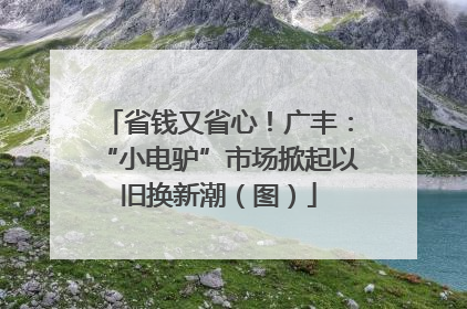 省钱又省心！广丰：“小电驴”市场掀起以旧换新潮（图）