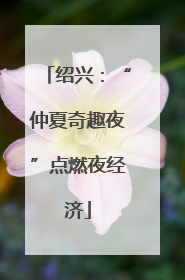 绍兴：“仲夏奇趣夜”点燃夜经济