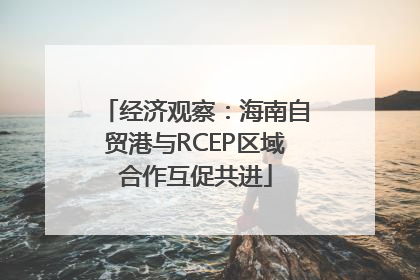 经济观察：海南自贸港与RCEP区域合作互促共进