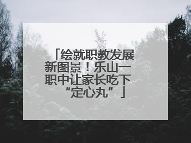 绘就职教发展新图景！乐山一职中让家长吃下“定心丸”