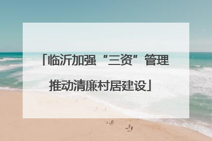 临沂加强“三资”管理 推动清廉村居建设