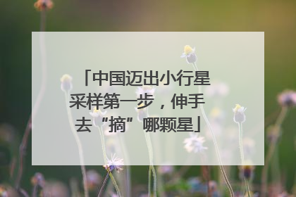 中国迈出小行星采样第一步，伸手去“摘”哪颗星
