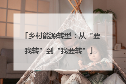 乡村能源转型：从“要我转”到“我要转”