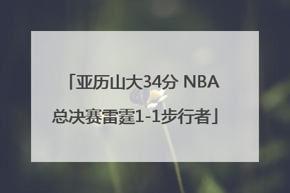 亚历山大34分 NBA总决赛雷霆1-1步行者