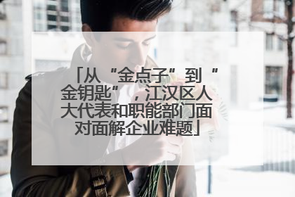 从“金点子”到“金钥匙”，江汉区人大代表和职能部门面对面解企业难题