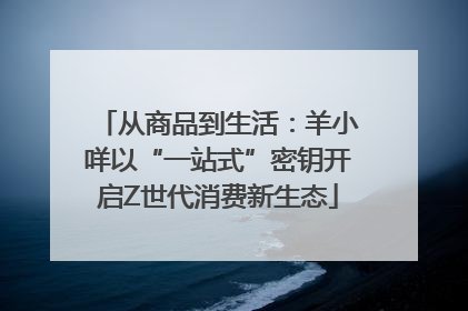 从商品到生活：羊小咩以“一站式”密钥开启Z世代消费新生态