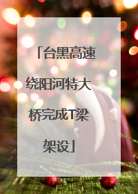 台黑高速绕阳河特大桥完成T梁架设