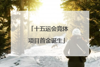 十五运会竞体项目首金诞生
