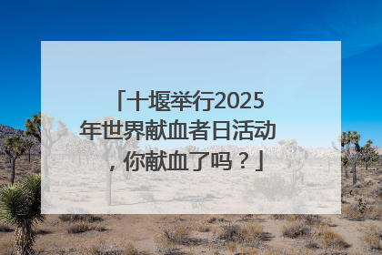 十堰举行2025年世界献血者日活动，你献血了吗？