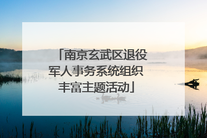 南京玄武区退役军人事务系统组织丰富主题活动