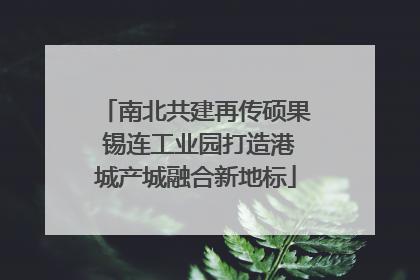 南北共建再传硕果 锡连工业园打造港城产城融合新地标