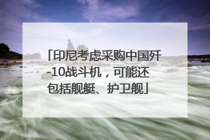 印尼考虑采购中国歼-10战斗机，可能还包括舰艇、护卫舰