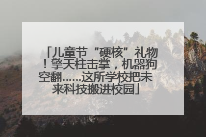儿童节“硬核”礼物！擎天柱击掌，机器狗空翻……这所学校把未来科技搬进校园