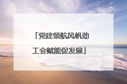 党建领航风帆劲 工会赋能促发展