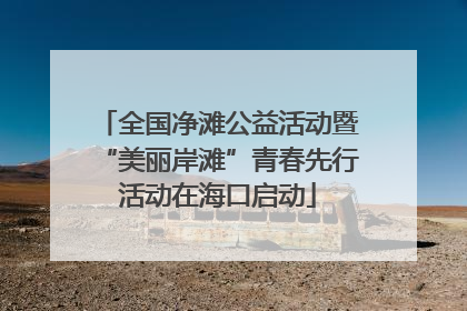 全国净滩公益活动暨“美丽岸滩”青春先行活动在海口启动