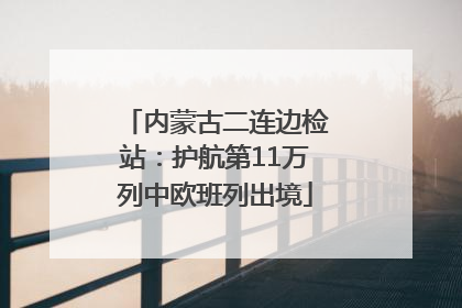 内蒙古二连边检站：护航第11万列中欧班列出境