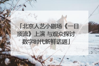 北京人艺小剧场《一日顶流》上演 与观众探讨数字时代新鲜话题