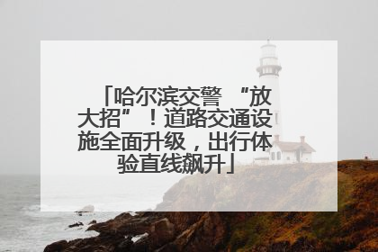 哈尔滨交警 “放大招”！道路交通设施全面升级，出行体验直线飙升
