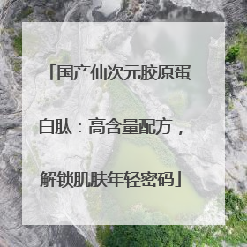 国产仙次元胶原蛋白肽：高含量配方，解锁肌肤年轻密码