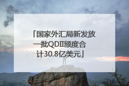 国家外汇局新发放一批QDII额度合计30.8亿美元
