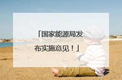 国家能源局发布实施意见！