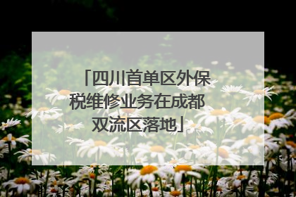 四川首单区外保税维修业务在成都双流区落地
