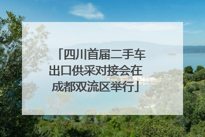 四川首届二手车出口供采对接会在成都双流区举行