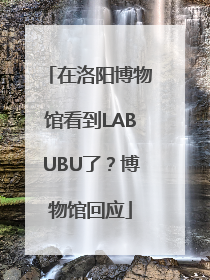 在洛阳博物馆看到LABUBU了？博物馆回应
