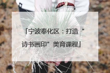 宁波奉化区：打造“诗书画印”美育课程