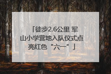 徒步2.6公里 军山小学营地入队仪式点亮红色“六一”