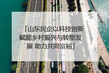 山东民企以科技创新赋能乡村振兴与转型发展 助力共同富裕