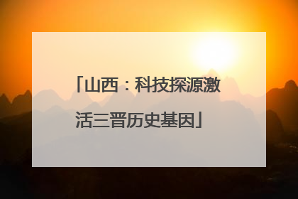 山西：科技探源激活三晋历史基因