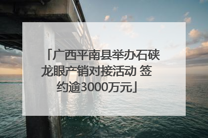 广西平南县举办石硖龙眼产销对接活动 签约逾3000万元