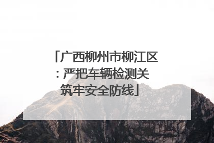 广西柳州市柳江区：严把车辆检测关 筑牢安全防线