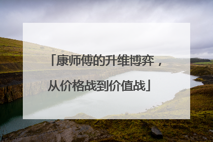 康师傅的升维博弈，从价格战到价值战