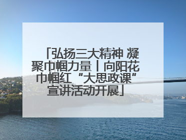 弘扬三大精神 凝聚巾帼力量丨向阳花巾帼红“大思政课”宣讲活动开展