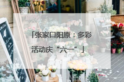 张家口阳原：多彩活动庆“六一”