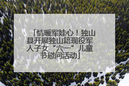 情暖军娃心！独山县开展独山籍现役军人子女“六一”儿童节慰问活动