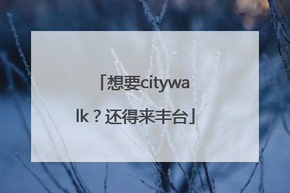 想要citywalk？还得来丰台