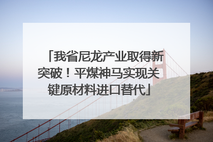 我省尼龙产业取得新突破！平煤神马实现关键原材料进口替代